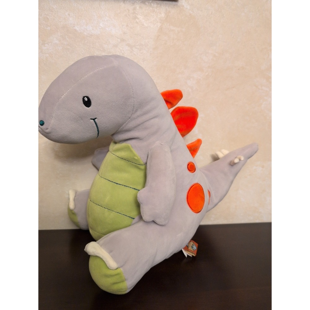 12" Dinotots Stegosaurus Plush Gray Orange Dinosaur Stuffed Animal Toy Squishy